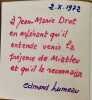 Le sens de la marche. MIATLEV Adrian