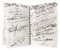 UN AGENDA HERMES DE LA MAIN DE SERGE GAINSBOURG. SERGE GAINSBOURG (1928-1991)