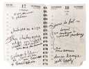 UN AGENDA HERMES DE LA MAIN DE SERGE GAINSBOURG. SERGE GAINSBOURG (1928-1991)