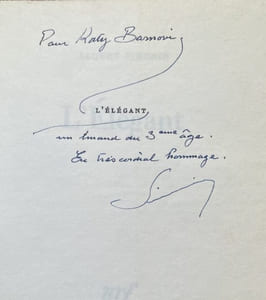 L'Elégant (signé et dédicacé)