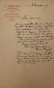 Lettre autographie sign&eacute;e 213x135mm, 4p., &eacute;crit en premi&egrave;re page sur papier &agrave; en-t&ecirc;te "ET. CARJAT & Cie Photographes, 10, rue Notre Dale de Lorette.". ...