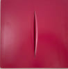 Concetto Spaziale Rosso. FONTANA LUCIO (1899-1966)
