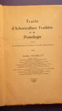 TRAITE D'ARBORICULTURE FRUITIERE ET DE POMOLOGIE