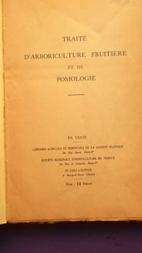 TRAITE D'ARBORICULTURE FRUITIERE ET DE POMOLOGIE