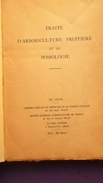 TRAITE D'ARBORICULTURE FRUITIERE ET DE POMOLOGIE. ALFRED NOMBLOT