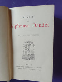OEUVRES DE ALPHONSE DAUDET CONTES DU LUNDI