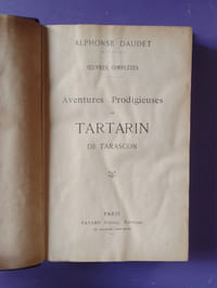 OEUVRES COMPLETES AVENTURES PRODIGIEUSES DE TARTARIN DE TARASCON