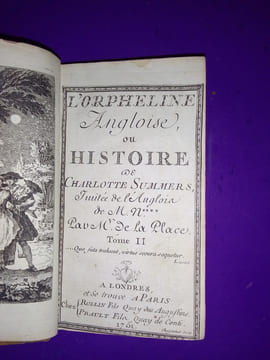 L'ORPHELINE ANGLOISE OU HISTOIRE DE CHARLOTTE SUMMERS. ANNONYME Par Mr DE LA PLACE