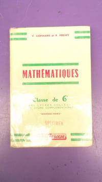 MATHEMATIQUES CLASSE DE 6e DES LYCEES - COLLEGES ET COURS COMPLEMENTAIRES "SPECIMEN" PROGRAMMES 1958
TRAVAUX PRATIQUES NOTIONS D'ASTRONOMIE