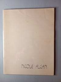 CATALOGUE D'EXPO
NICOLE ALGAN