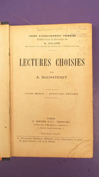 LECTURES CHOISIES