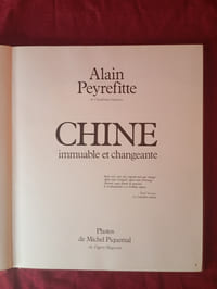 CHINE IMMUABLE ET CHANGEANTE