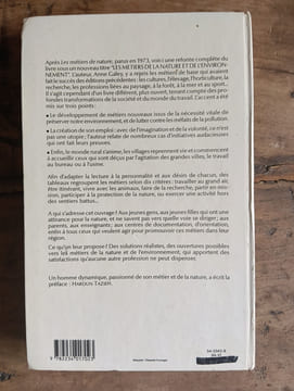 LES METIERS DE LA NATURE ET DE L'ENVIRONNEMENT. ANNE GALEY