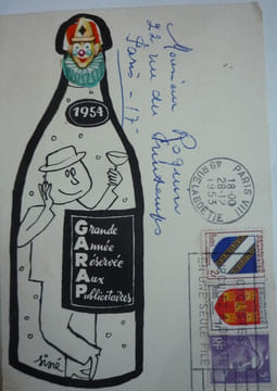 CARTES DE VŒUX 1954. collectif