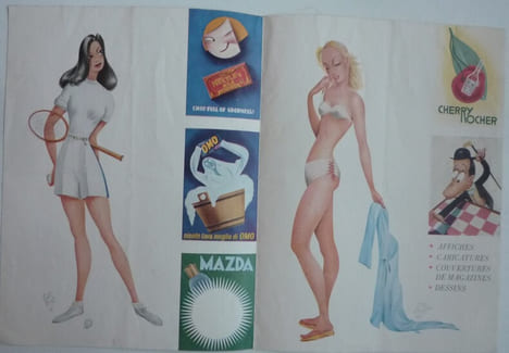 CARTES DE VŒUX 1954. collectif