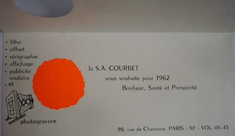 CARTES DE VŒUX 1962. collectif
