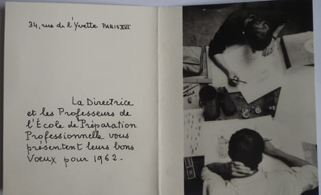 CARTES DE VŒUX 1962. collectif