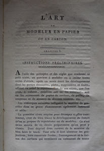 L'ART DE MODELER EN PAPIER OU EN CARTON 