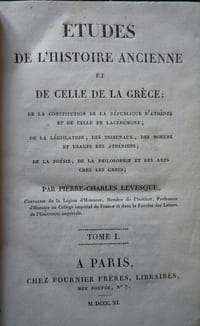 Études de l'Histoire Ancienne et de celle de la Grèce