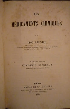 LES MEDICAMENTS CHIMIQUES. PRUNIER Léon