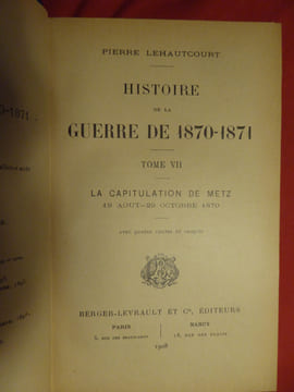 HISTOIRE DE LA GUERRE DE 1870-1871. PIERRE LEHAUTCOURT