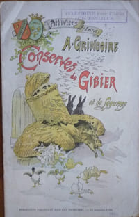 conserves de gibier et de légumes