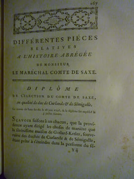Mes rêveries. COMTE DE SAXE Maurice