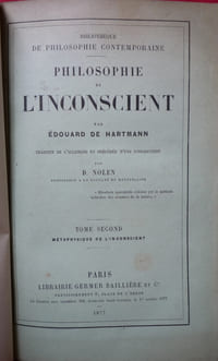 PHILOSOPHIE DE L'INCONSCIENT
