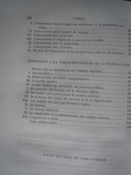 PHILOSOPHIE DE L'INCONSCIENT. EDOUARD DE HARTMANN
NOLEN (traducteur)