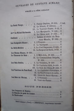 LA VIE D'ESTOC ET DE TAILLE
Les Vauriens du Pont Neuf
. GUSTAVE AIMARD