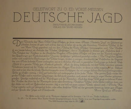 DEUTSCHE JAGD
chasse. VOIGT Otto Edouard