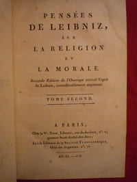 PENSÉES DE LEIBNIZ SUR LA RELIGION ET LA MORALE
ESPRIT DE LEIBNIZ