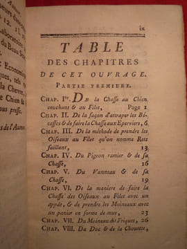 Les Agrémens des campagnards dans la chasse des oiseaux, et le Plaisir des grands seigneurs dans les oiseaux de fauconnerie. . BUCHOZ Pierre Joseph