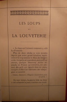 Les Loups et la louveterie. FIRMIN-DIDOT Albert