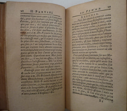 LA FEMME dans les trois états de fille, d'épouse et de mère.
histoire morale,comique et véritable
. RESTIF DE LA BRETONNE