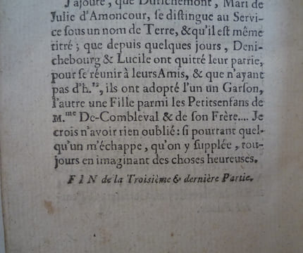 LA FEMME dans les trois états de fille, d'épouse et de mère.
histoire morale,comique et véritable
. RESTIF DE LA BRETONNE