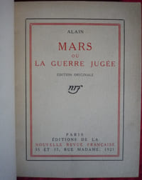 MARS ou la guerre jugée.