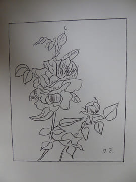 LES ROSES AQUARELLES ET DESSINS . ZOUBALOFF JACQUES