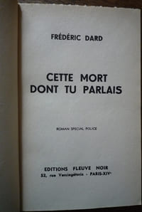 Cette mort dont tu parlais