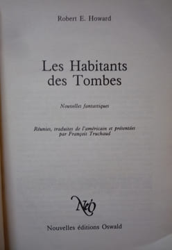 Les habitants des tombes. Robert E. Howard