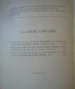De la Commune à l'Anarchie