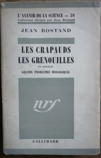 Les crapauds  Les grenouilles et quelques grands problèmes biologiques