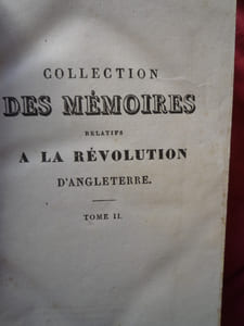 collection de mémoires relatifs à la révolution d'Angleterre
