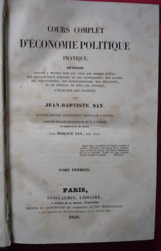 Cours complet d'économie politique pratique
. Jean-Baptiste SAY