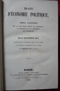Traité d'économie politique
ou simple exposition de la manière dont se forment, se distribuent et se consomment les richesses