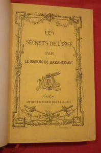 Les secrets de l'épée