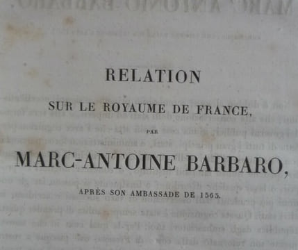 Collection de documents inédits sur l'histoire de France
Relations des ambassadeurs Vénitiens sur les affaires de France au XVI° siècle
. N. ...