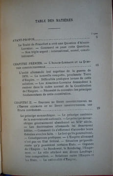 L'Alsace Lorraine et l'empire allemand 1871-1911. Robert BALDY