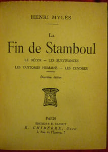 La fin de Stamboul