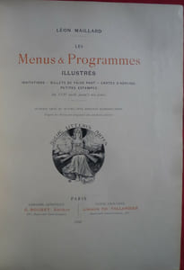 Les menus et programmes illustrés